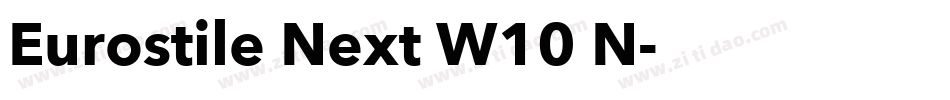 Eurostile Next W10 N字体转换